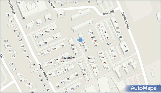 Katowice, Hierowskiego Zdzisława, 5c, mapa Katowic