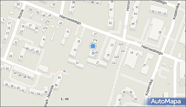 Tychy, Hierowskiego Zdzisława, 29, mapa Tychów