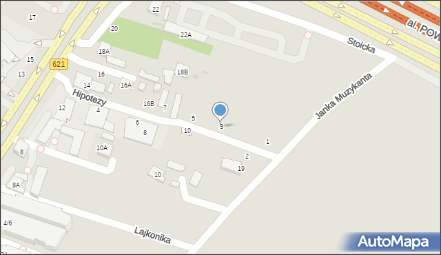 Warszawa, Hipotezy, 3, mapa Warszawy