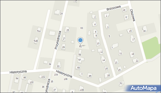 Wielgolas Duchnowski, Historyczna, 61, mapa Wielgolas Duchnowski