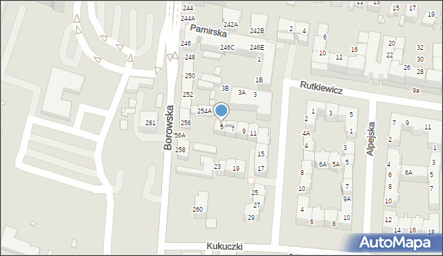 Wrocław, Himalajska, 5, mapa Wrocławia