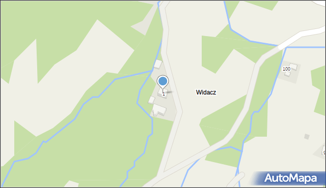 Hłudno, Hłudno, 1, mapa Hłudno