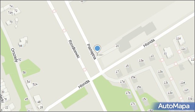 Warszawa, Hlonda Augusta, ks. kard. Prymasa, 20, mapa Warszawy