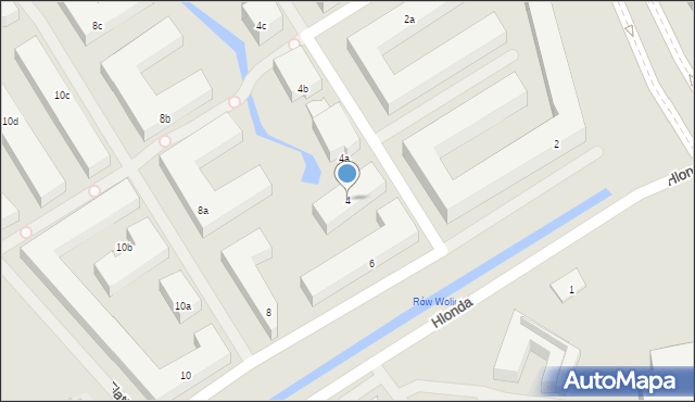 Warszawa, Hlonda Augusta, ks. kard. Prymasa, 4, mapa Warszawy