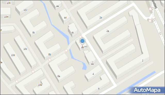 Warszawa, Hlonda Augusta, ks. kard. Prymasa, 4b, mapa Warszawy