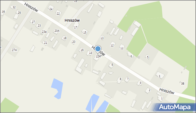 Hniszów, Hniszów, 12A, mapa Hniszów