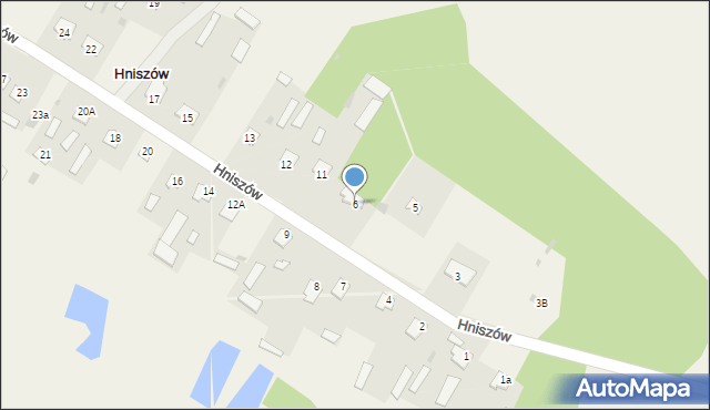 Hniszów, Hniszów, 6, mapa Hniszów
