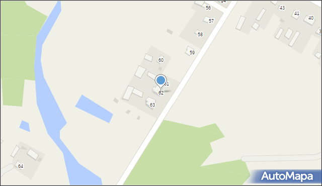 Hniszów, Hniszów, 62, mapa Hniszów