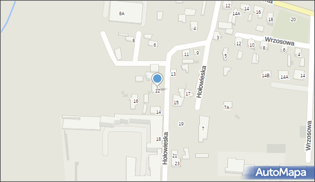 Bielsk Podlaski, Hołowieska, 12, mapa Bielsk Podlaski