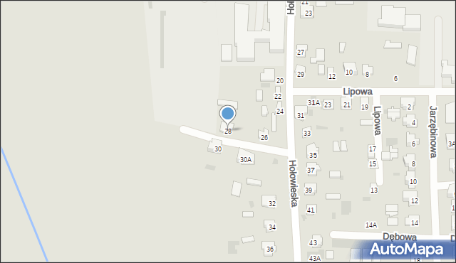 Bielsk Podlaski, Hołowieska, 28, mapa Bielsk Podlaski