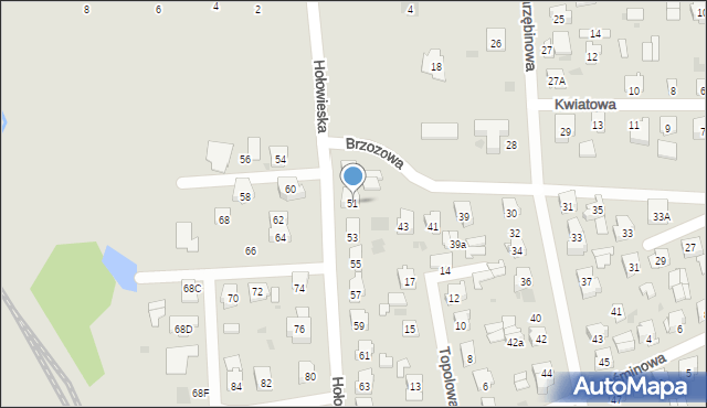 Bielsk Podlaski, Hołowieska, 51, mapa Bielsk Podlaski