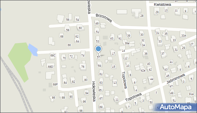 Bielsk Podlaski, Hołowieska, 57, mapa Bielsk Podlaski