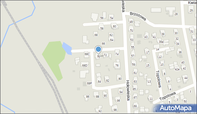 Bielsk Podlaski, Hołowieska, 70, mapa Bielsk Podlaski