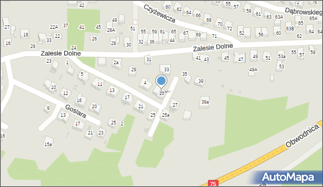 Bochnia, Hoszarda Franciszka, 10, mapa Bochni