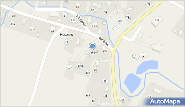 Hoczew, Hoczew, 30A, mapa Hoczew