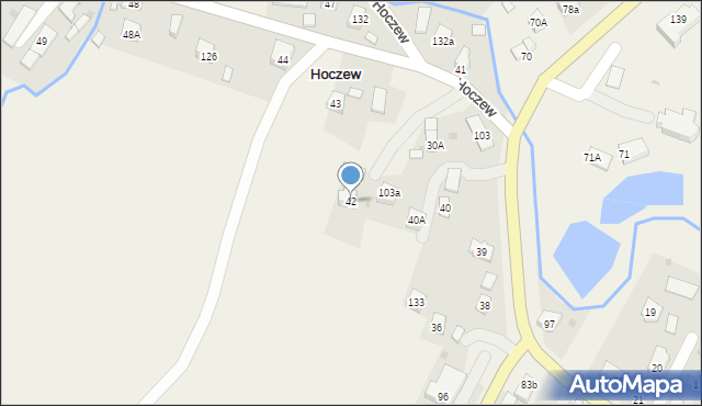 Hoczew, Hoczew, 42, mapa Hoczew