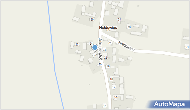 Hołdowiec, Hołdowiec, 22, mapa Hołdowiec