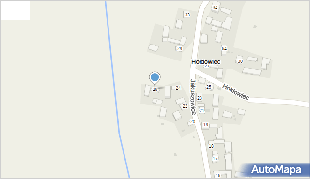 Hołdowiec, Hołdowiec, 26, mapa Hołdowiec