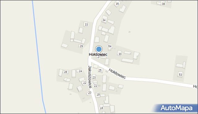 Hołdowiec, Hołdowiec, 27, mapa Hołdowiec