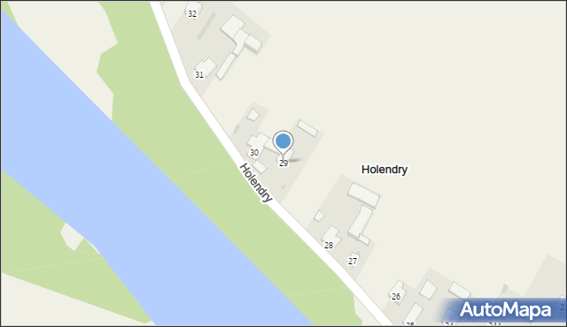 Holendry, Holendry, 29, mapa Holendry