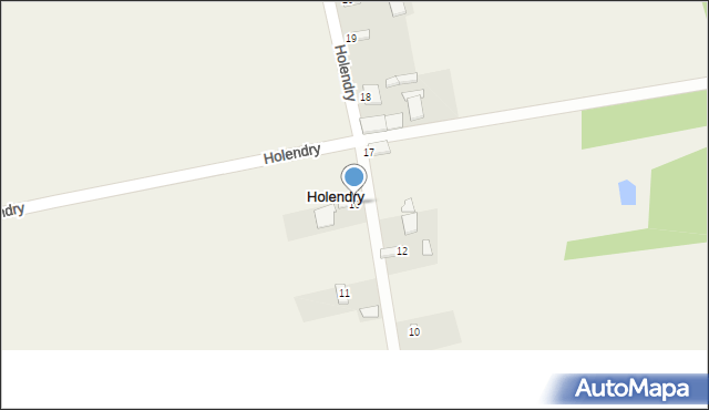 Holendry, Holendry, 16, mapa Holendry