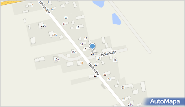 Holendry, Holendry, 16, mapa Holendry