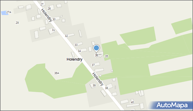 Holendry, Holendry, 36, mapa Holendry