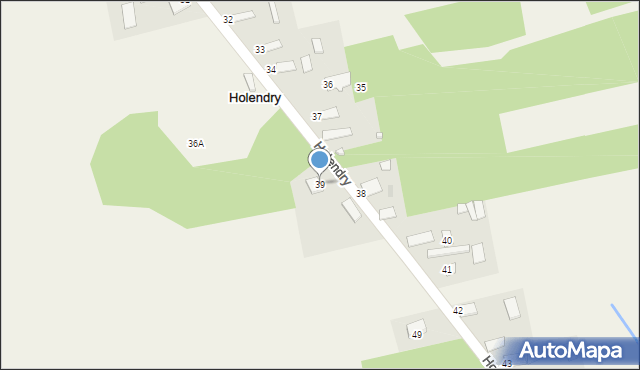 Holendry, Holendry, 39, mapa Holendry