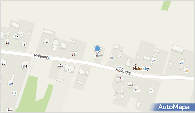 Holendry, Holendry, 19, mapa Holendry