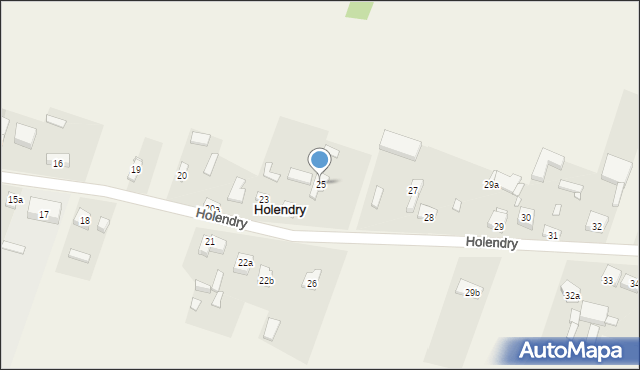 Holendry, Holendry, 25, mapa Holendry