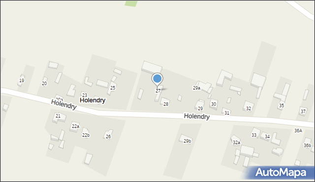 Holendry, Holendry, 27, mapa Holendry