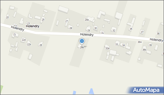 Holendry, Holendry, 29b, mapa Holendry