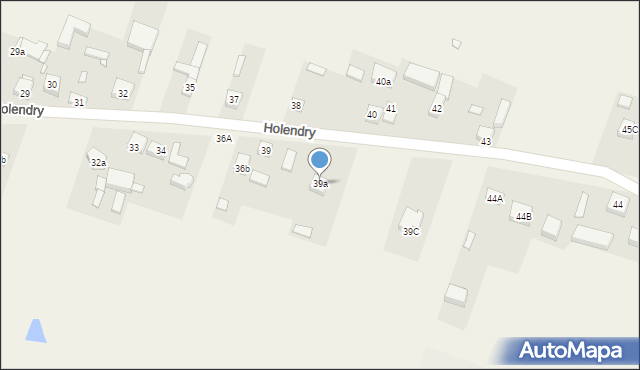 Holendry, Holendry, 39a, mapa Holendry