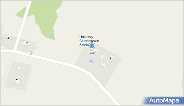 Holendry Baranowskie, Holendry Baranowskie, 47a, mapa Holendry Baranowskie