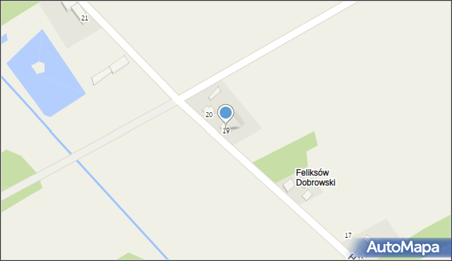 Holendry Dobrowskie, Holendry Dobrowskie, 19, mapa Holendry Dobrowskie