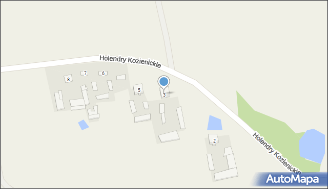 Holendry Kozienickie, Holendry Kozienickie, 3, mapa Holendry Kozienickie
