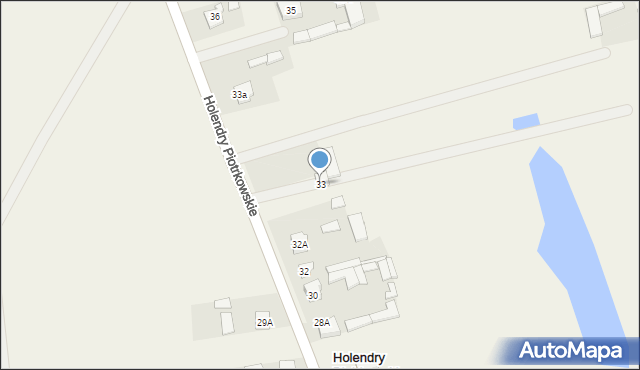 Holendry Piotrkowskie, Holendry Piotrkowskie, 33, mapa Holendry Piotrkowskie