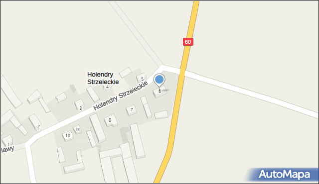 Holendry Strzeleckie, Holendry Strzeleckie, 6, mapa Holendry Strzeleckie