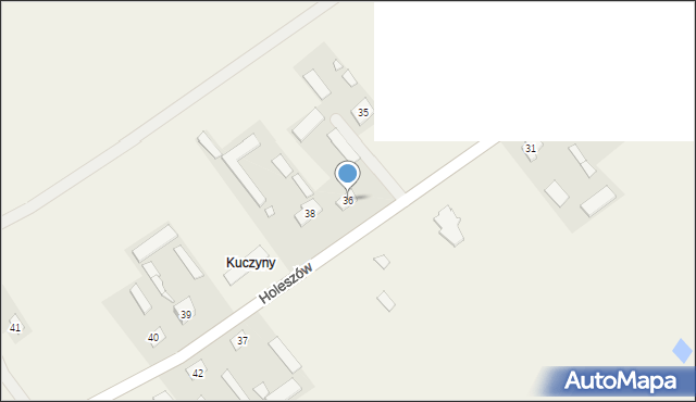 Holeszów, Holeszów, 36, mapa Holeszów