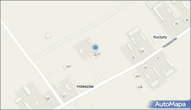 Holeszów, Holeszów, 41, mapa Holeszów