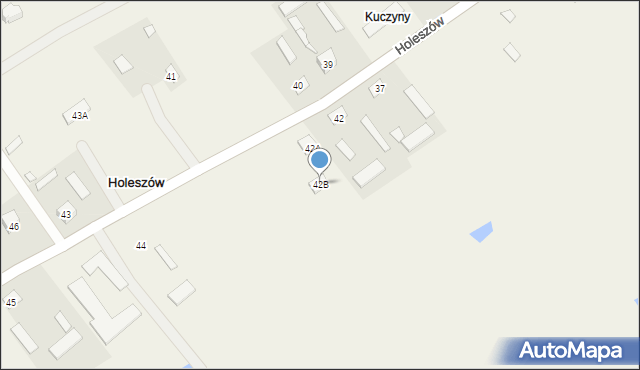 Holeszów, Holeszów, 42B, mapa Holeszów