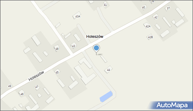 Holeszów, Holeszów, 44, mapa Holeszów