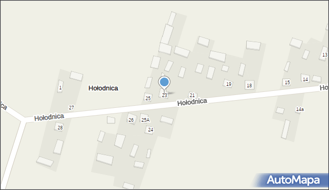 Hołodnica, Hołodnica, 23, mapa Hołodnica