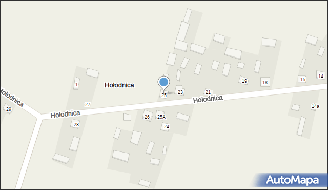 Hołodnica, Hołodnica, 25, mapa Hołodnica