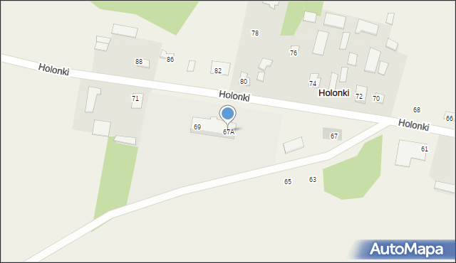 Holonki, Holonki, 67A, mapa Holonki