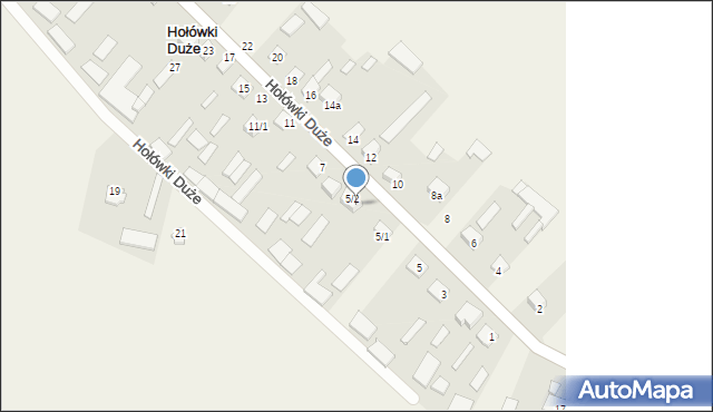 Hołówki Duże, Hołówki Duże, 5/3, mapa Hołówki Duże