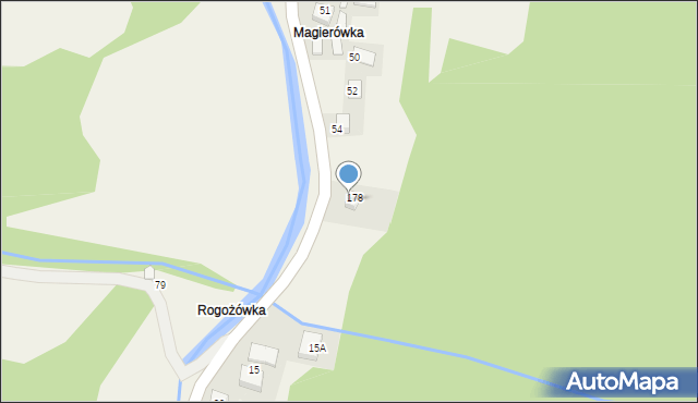 Homrzyska, Homrzyska, 78, mapa Homrzyska