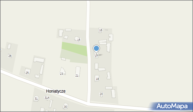 Honiatycze, Honiatycze, 17, mapa Honiatycze