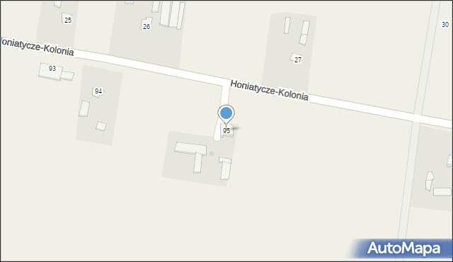 Honiatycze, Honiatycze, 95, mapa Honiatycze