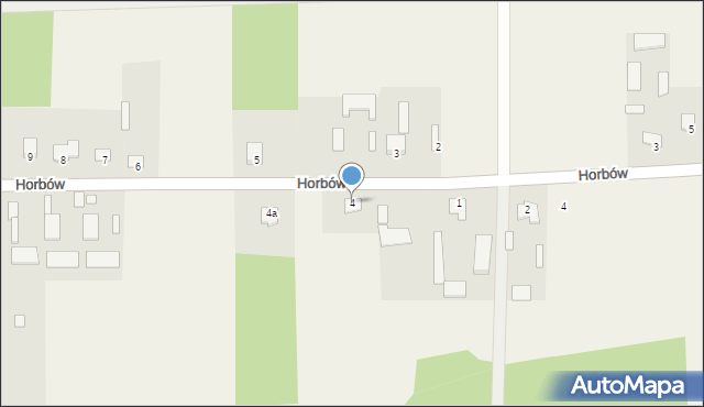 Horbów, Horbów, 4, mapa Horbów